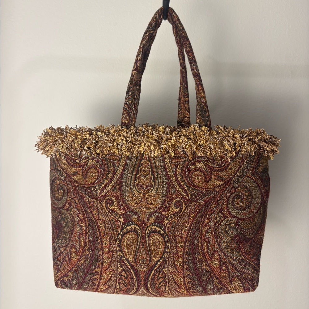 Vintage Paisley Tote Bag